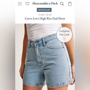 New with tags. Size 28 high waisted Abercrombie shorts with 5” inseam.
